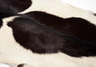 Goatskin rug #039 black and white detail