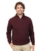 Shiraz wine  possum merino half-zip mens sweater NB336