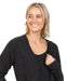 Charcoal longline possum merino cardigan NB834