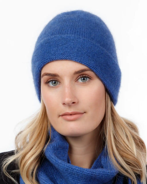 NX101 Cornflower blue possum merino beanie