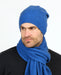 NX677 possum merino slouch beanie - Cornflower Blue