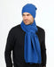 NX876 possum merino wool slouch scarf in Cornflower