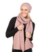 Lily pink possum merino slouch scarf NX876