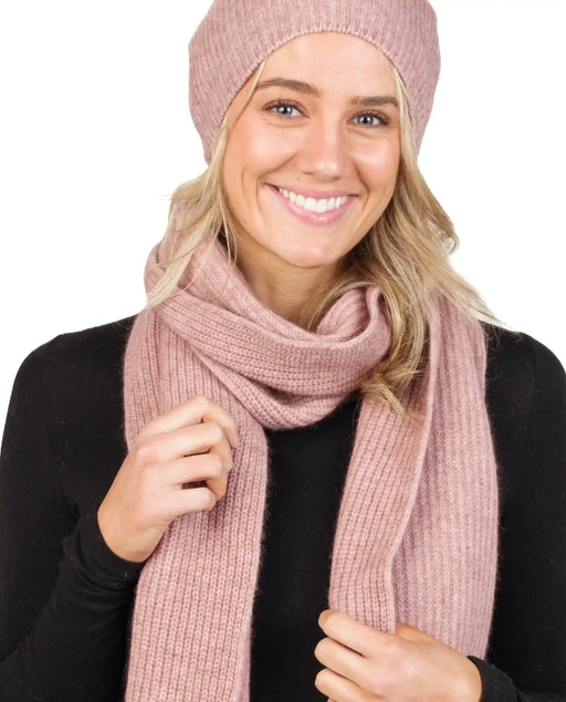 Lily pink possum merino slouch scarf NX876