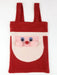 Knitted santa sack with pom poms NZ made