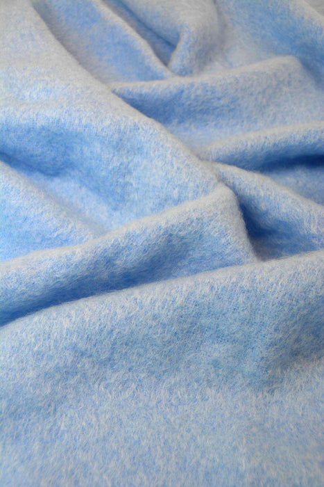 Sky Blue Mohair Blanket NZ Made | Blue Wool Throw Blanket — Gorgeous ...